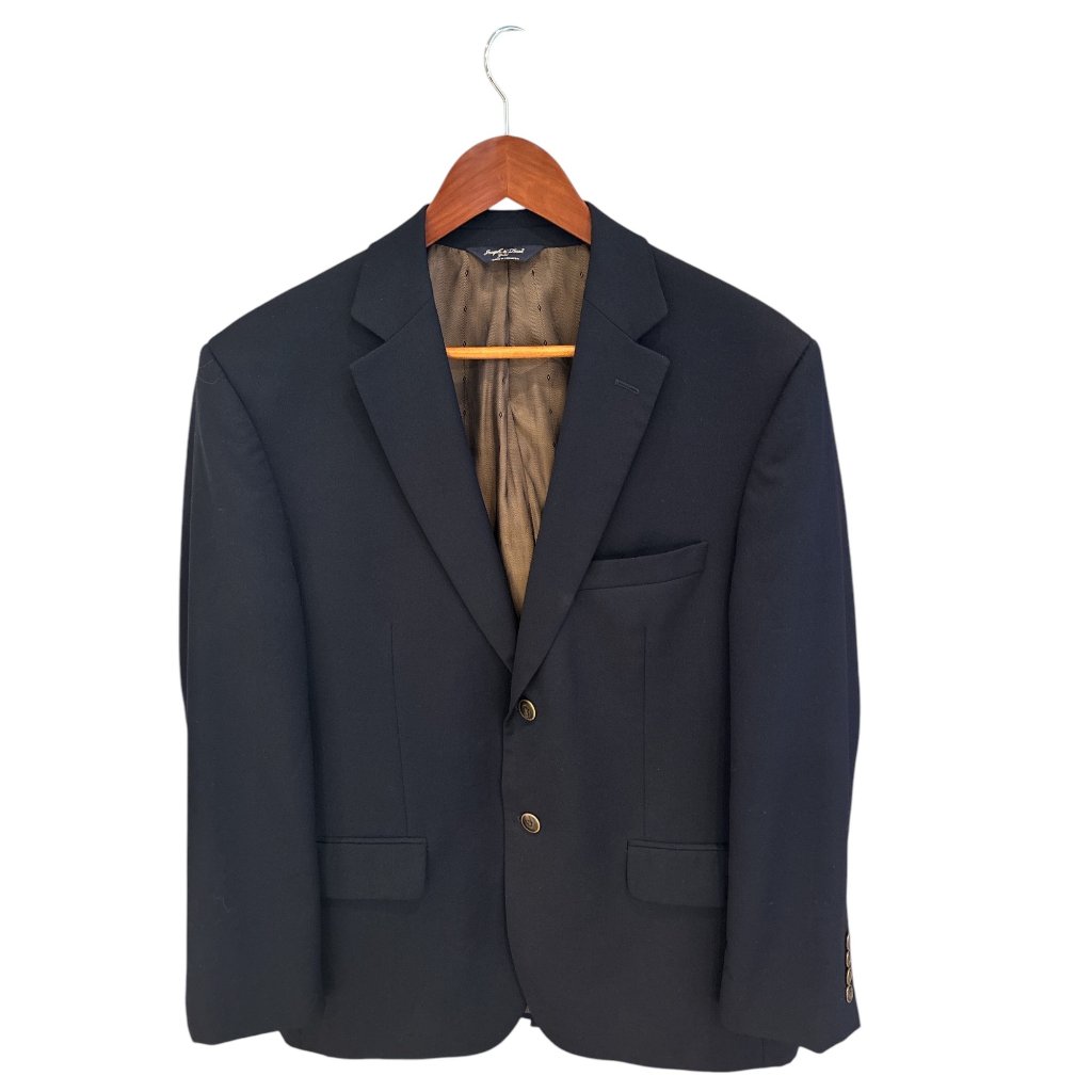 Joseph  Feiss Gold Mens Blazer 42s 100 Wool Black